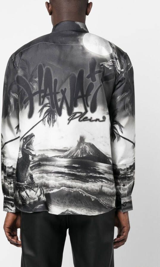 Philipp Plein Zijden shirt Zwart