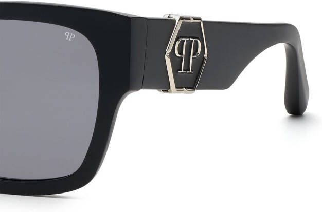Philipp Plein Zonnebril met vierkant montuur Zwart