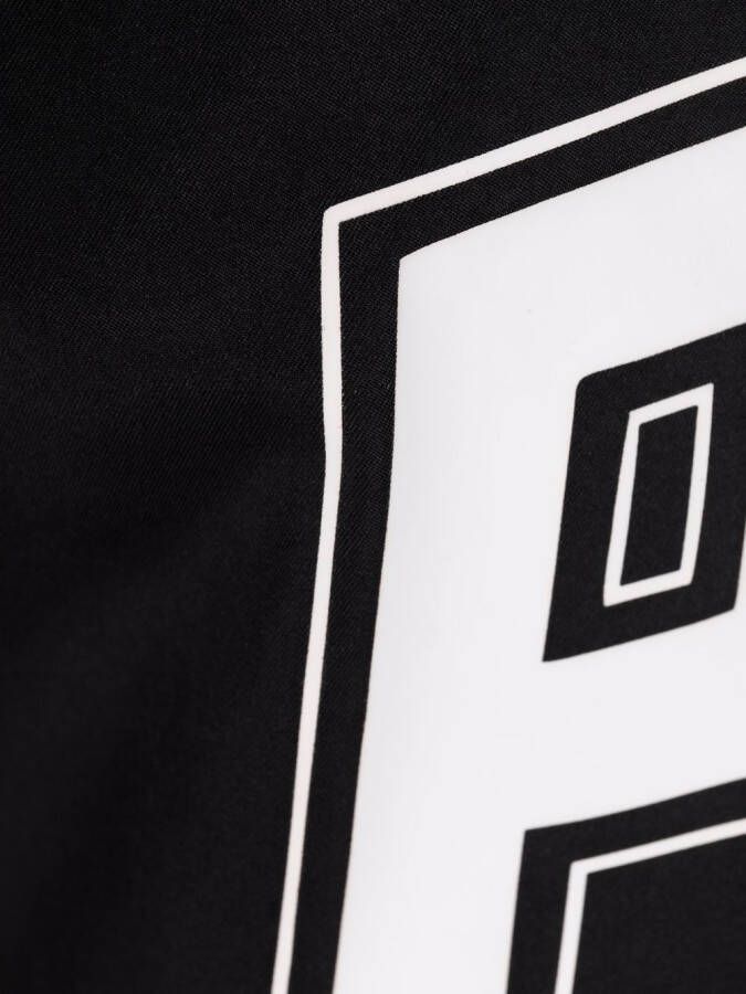 Philipp Plein Zwembroek met logoprint Zwart