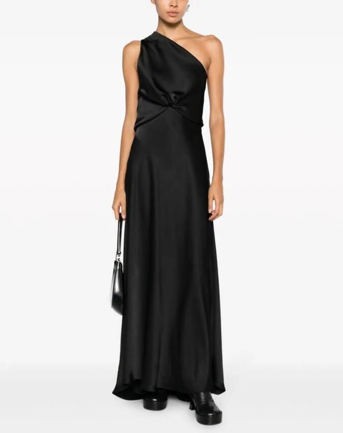 Philosophy Di Lorenzo Serafini Asymmetrische jurk Zwart