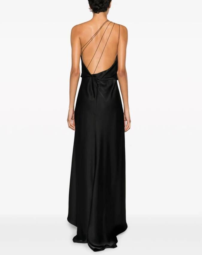 Philosophy Di Lorenzo Serafini Asymmetrische jurk Zwart