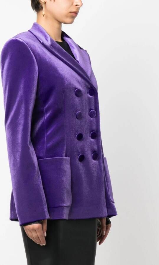 Philosophy Di Lorenzo Serafini Blazer met dubbele rij knopen Paars