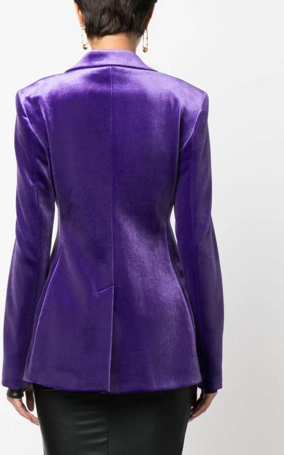 Philosophy Di Lorenzo Serafini Blazer met dubbele rij knopen Paars