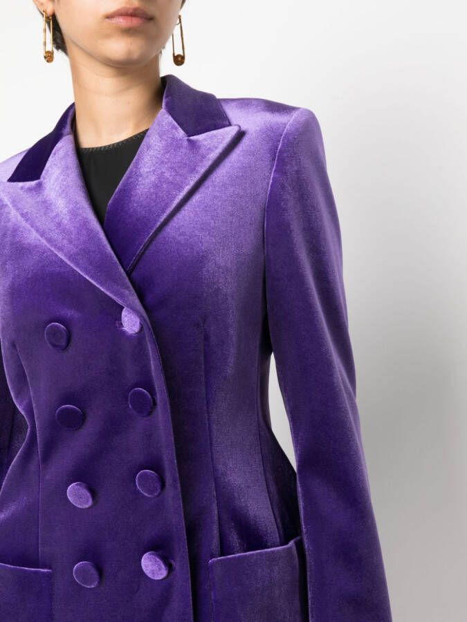 Philosophy Di Lorenzo Serafini Blazer met dubbele rij knopen Paars