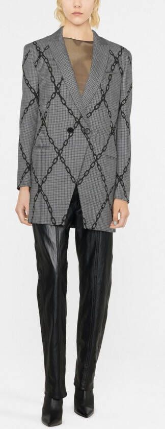 Philosophy Di Lorenzo Serafini Blazer met print Grijs