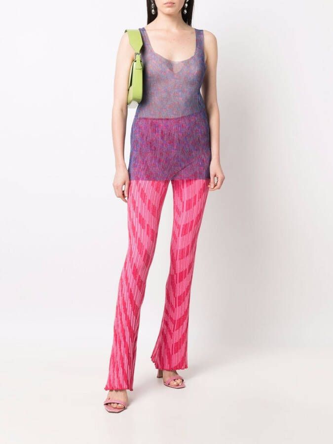 Philosophy Di Lorenzo Serafini Flared broek Roze