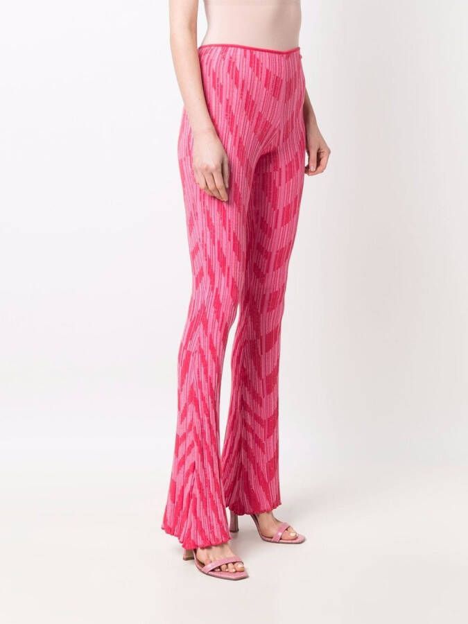 Philosophy Di Lorenzo Serafini Flared broek Roze