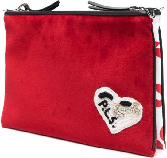 Philosophy Di Lorenzo Serafini I Love You leren crossbodytas Rood