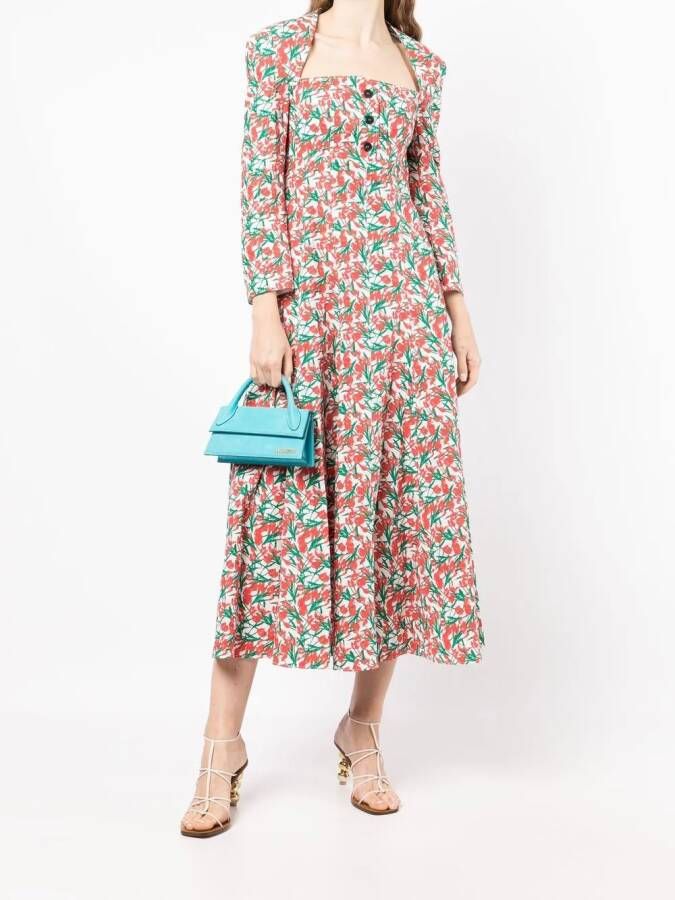 Philosophy Di Lorenzo Serafini Jurk met bloemenprint Rood