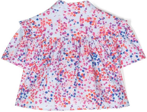 Philosophy Di Lorenzo Serafini Kids Shirt met bloemenprint Blauw