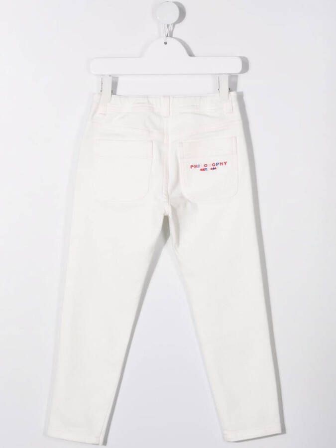 Philosophy Di Lorenzo Serafini Kids Skinny jeans Wit
