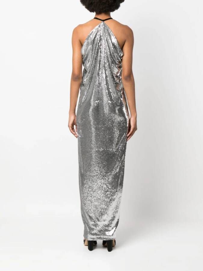 Philosophy Di Lorenzo Serafini Maxi-jurk met pailletten Zilver