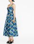 Philosophy Di Lorenzo Serafini Midi-jurk met bloemenprint Blauw - Thumbnail 4