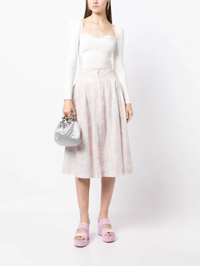 Philosophy Di Lorenzo Serafini Midi-rok met print Roze