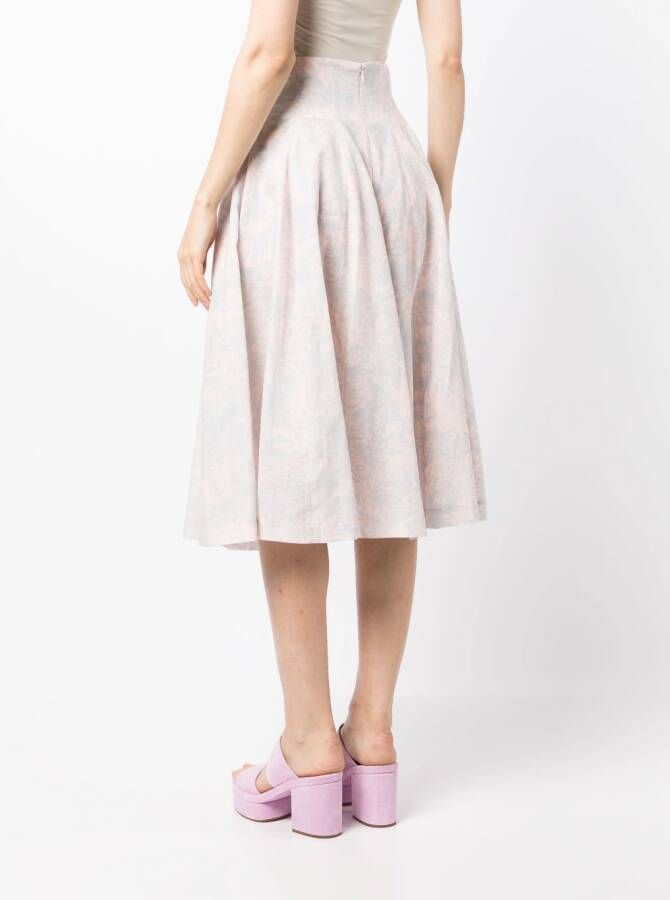 Philosophy Di Lorenzo Serafini Midi-rok met print Roze