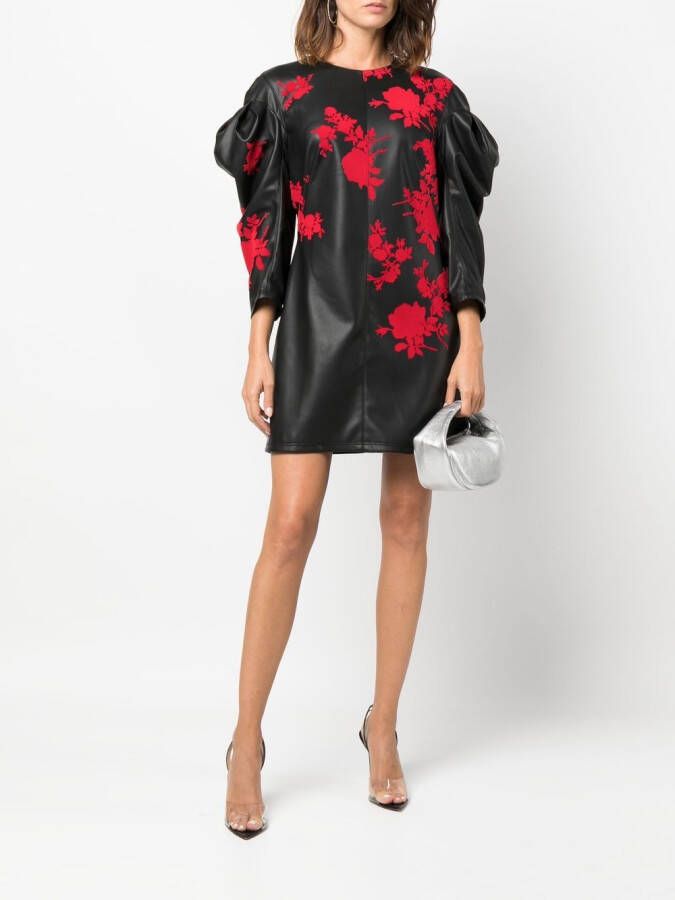 Philosophy Di Lorenzo Serafini Mini-jurk met bloemenprint Zwart