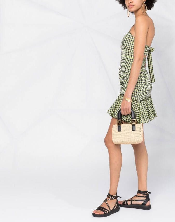 Philosophy Di Lorenzo Serafini Mini-jurk met gingham ruit Geel