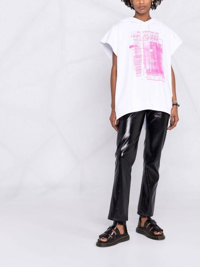Philosophy Di Lorenzo Serafini Mouwloze hoodie Wit