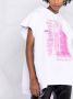 Philosophy Di Lorenzo Serafini Mouwloze hoodie Wit - Thumbnail 5
