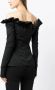 Philosophy Di Lorenzo Serafini Off-shoulder blouse Zwart - Thumbnail 4