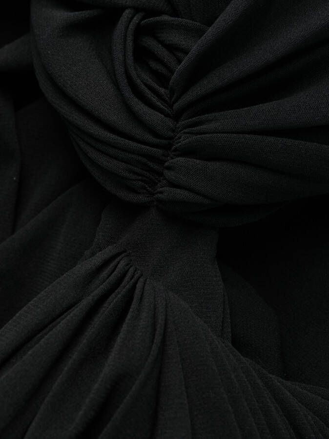Philosophy Di Lorenzo Serafini Maxi-jurk met open rug Zwart