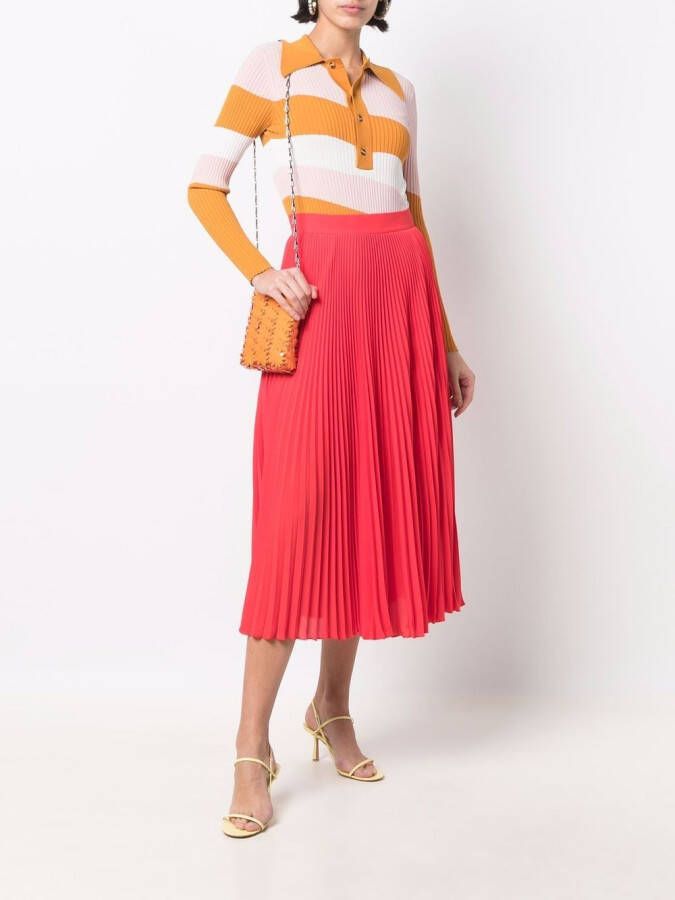 Philosophy Di Lorenzo Serafini Plissé midi-rok Rood