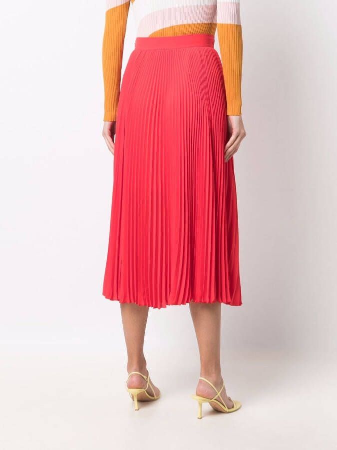 Philosophy Di Lorenzo Serafini Plissé midi-rok Rood