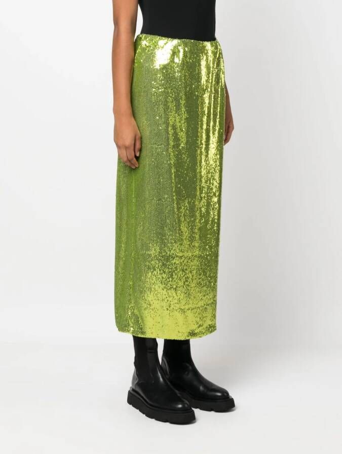 Philosophy Di Lorenzo Serafini Midi-rok met pailletten Groen