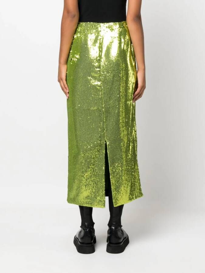 Philosophy Di Lorenzo Serafini Midi-rok met pailletten Groen