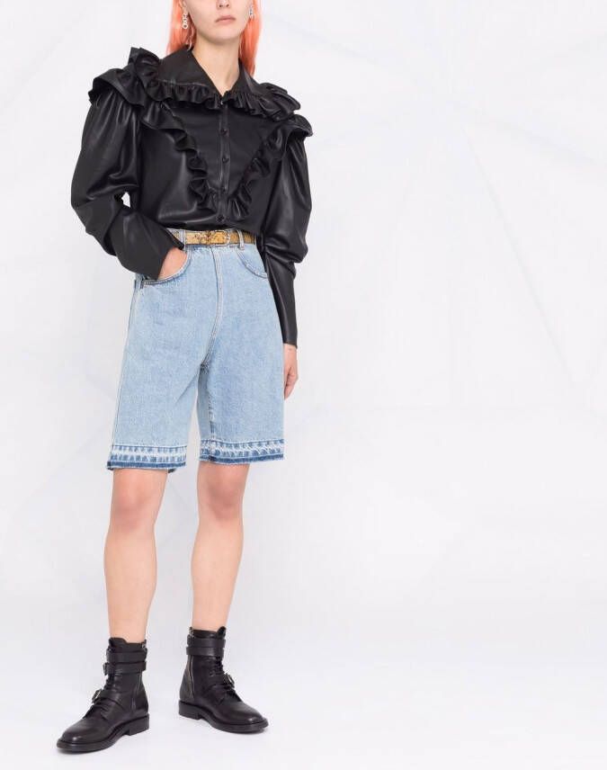 Philosophy Di Lorenzo Serafini Shorts met wijde pijpen Blauw