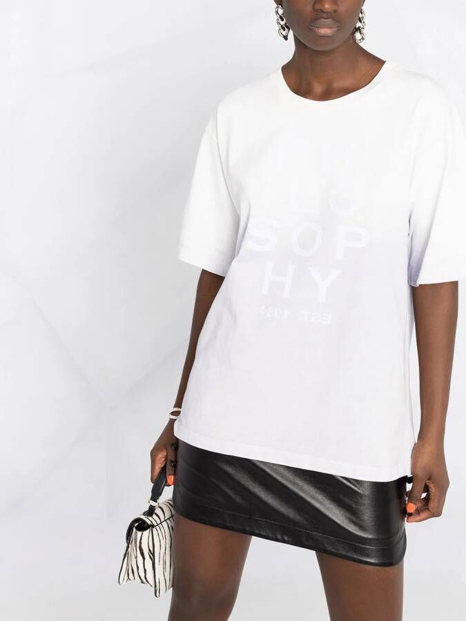 Philosophy Di Lorenzo Serafini T-shirt met logoprint Wit