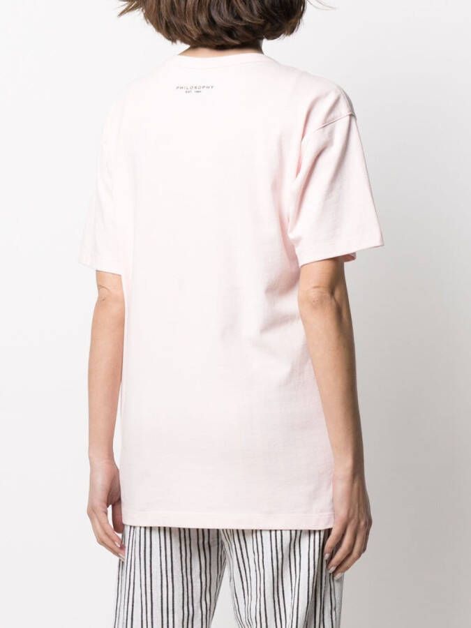 Philosophy Di Lorenzo Serafini T-shirt met print Roze