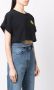 Philosophy Di Lorenzo Serafini x Smiley Company cropped T-shirt Zwart - Thumbnail 3