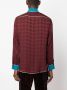 Pierre-Louis Mascia Zijden shirt met jacquard Rood - Thumbnail 5