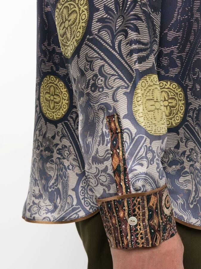Pierre-Louis Mascia Overhemd met paisley-print Blauw