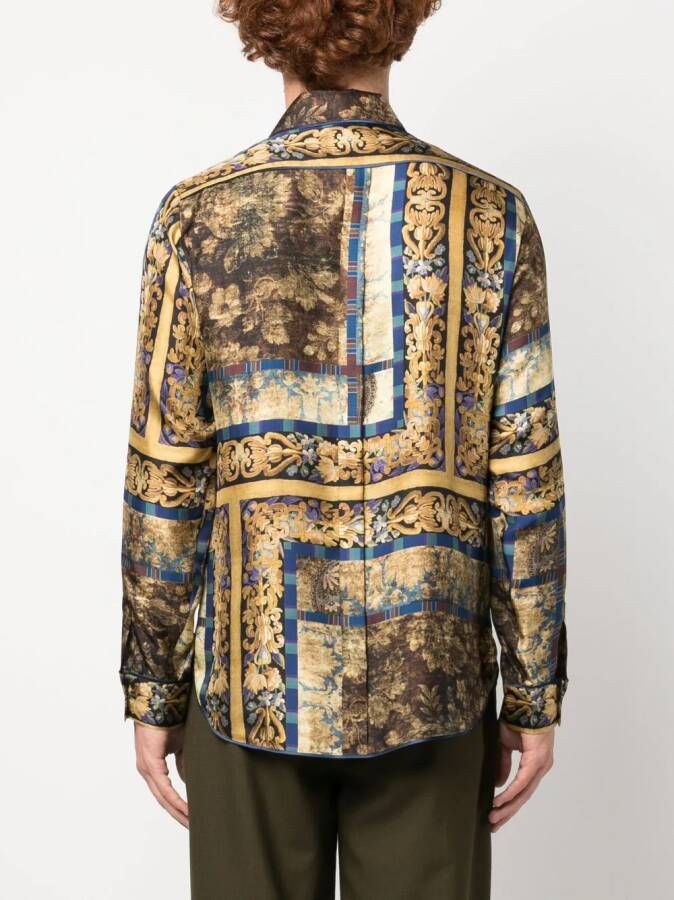 Pierre-Louis Mascia Overhemd met paisley-print Bruin