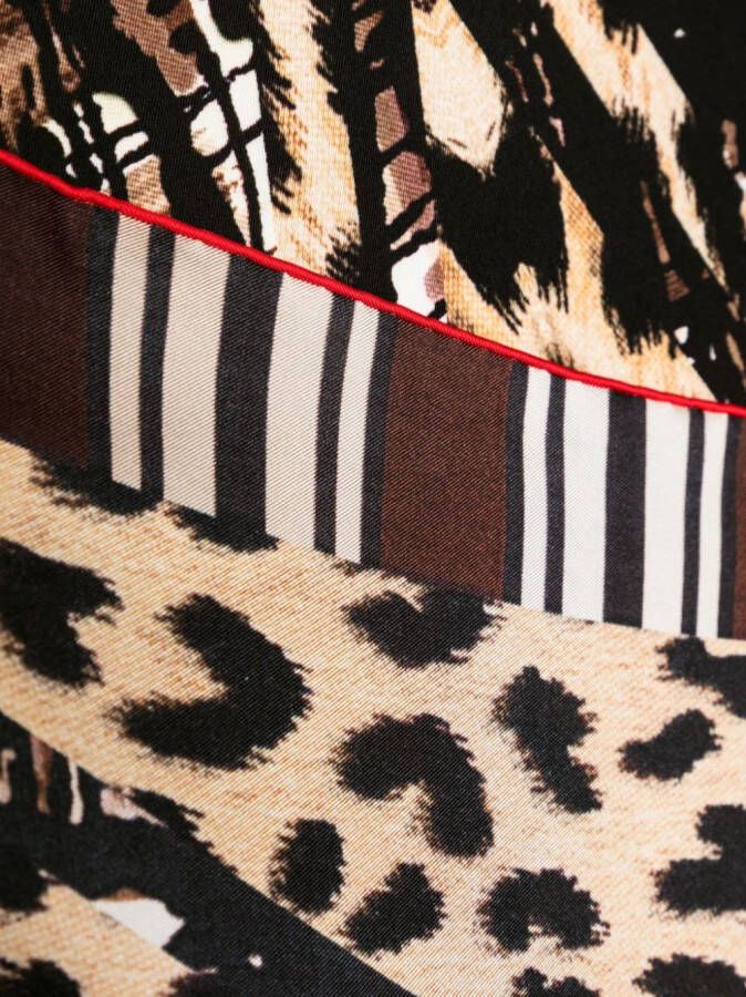 Pierre-Louis Mascia Sjaal met luipaardprint Veelkleurig