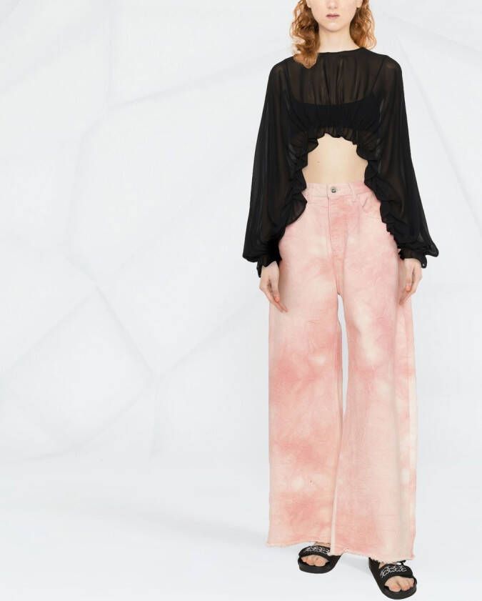 PINKO Asymmetrische blouse Zwart