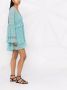 PINKO Babydoll jurk met kant Groen - Thumbnail 4