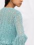 PINKO Babydoll jurk met kant Groen - Thumbnail 5