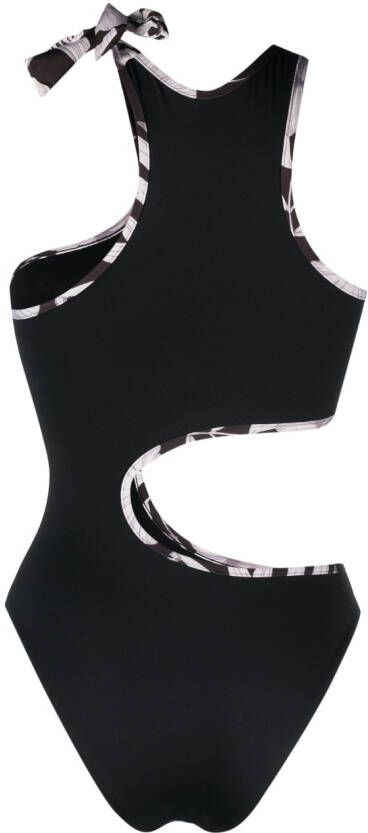 PINKO Badpak met logoprint Zwart