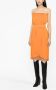 PINKO Strapless midi-jurk Oranje - Thumbnail 2