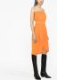 PINKO Strapless midi-jurk Oranje - Thumbnail 3