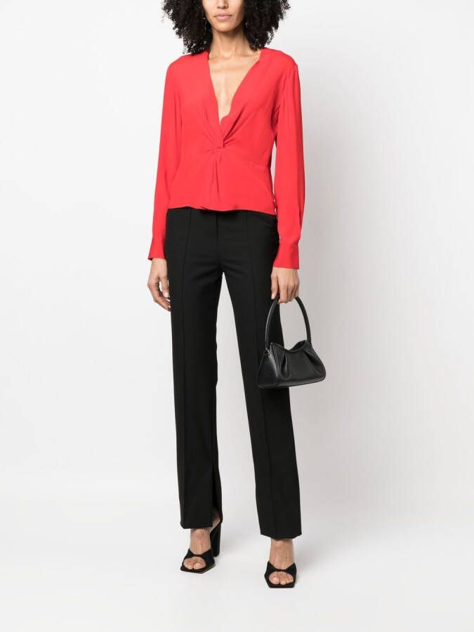 PINKO Blouse met gedraaid detail Rood
