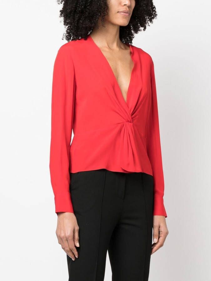 PINKO Blouse met gedraaid detail Rood