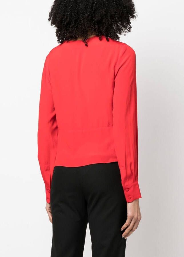 PINKO Blouse met gedraaid detail Rood