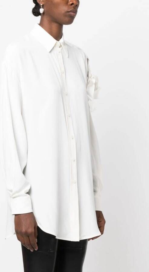 PINKO Blouse met puntige kraag Wit
