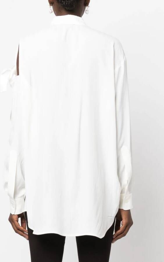 PINKO Blouse met puntige kraag Wit