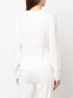 PINKO Blouse met V-hals Wit - Thumbnail 4