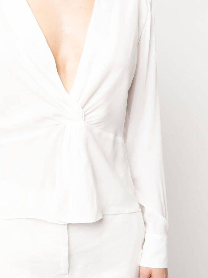 PINKO Blouse met V-hals Wit